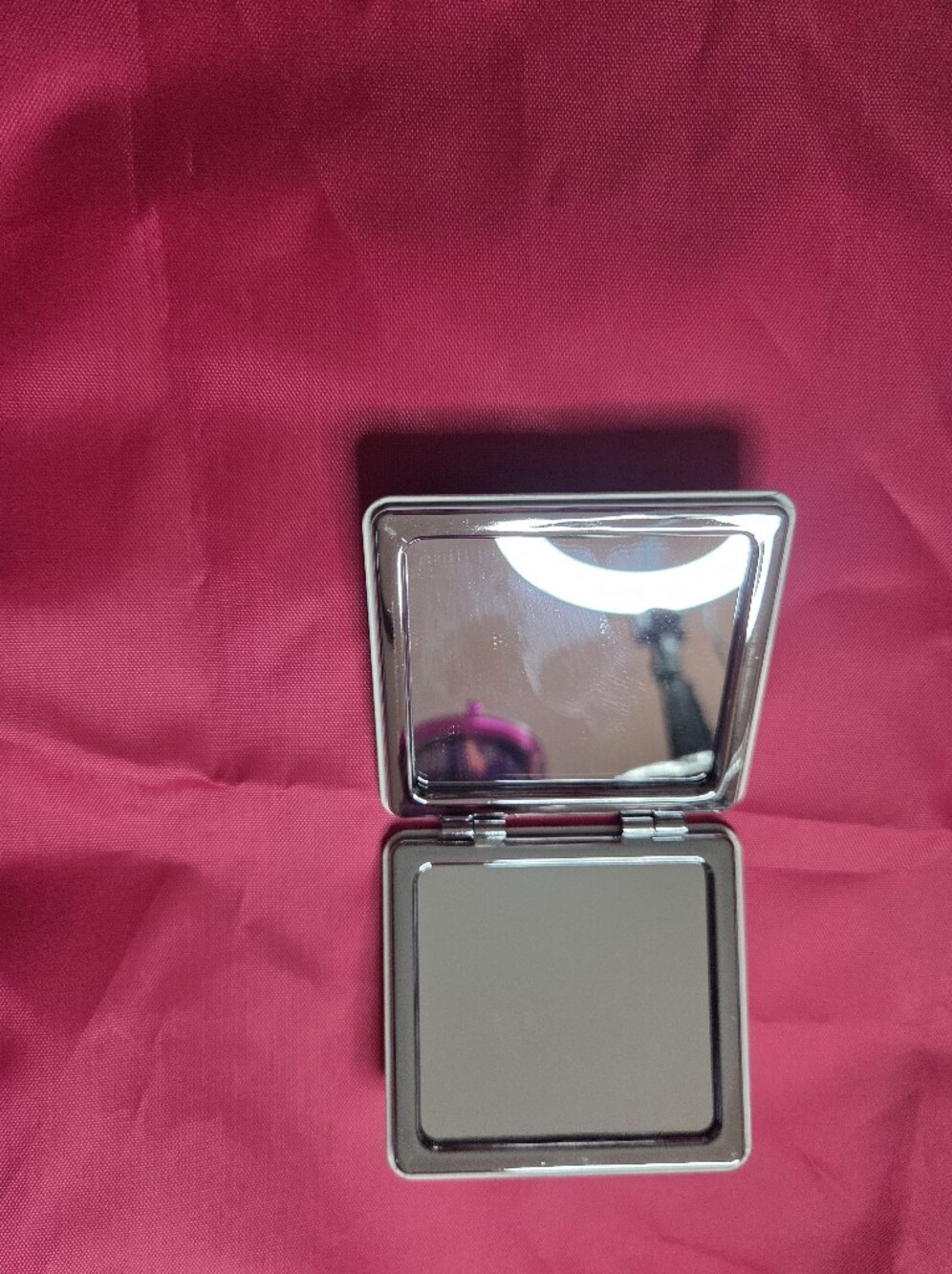 Pink Cherry-Print Compact Mirror - Unbranded - Picture 2 of 4